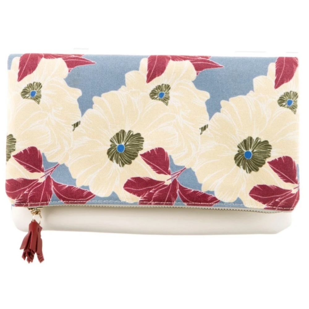 RACHEL PALLY Multi color canvas clutch